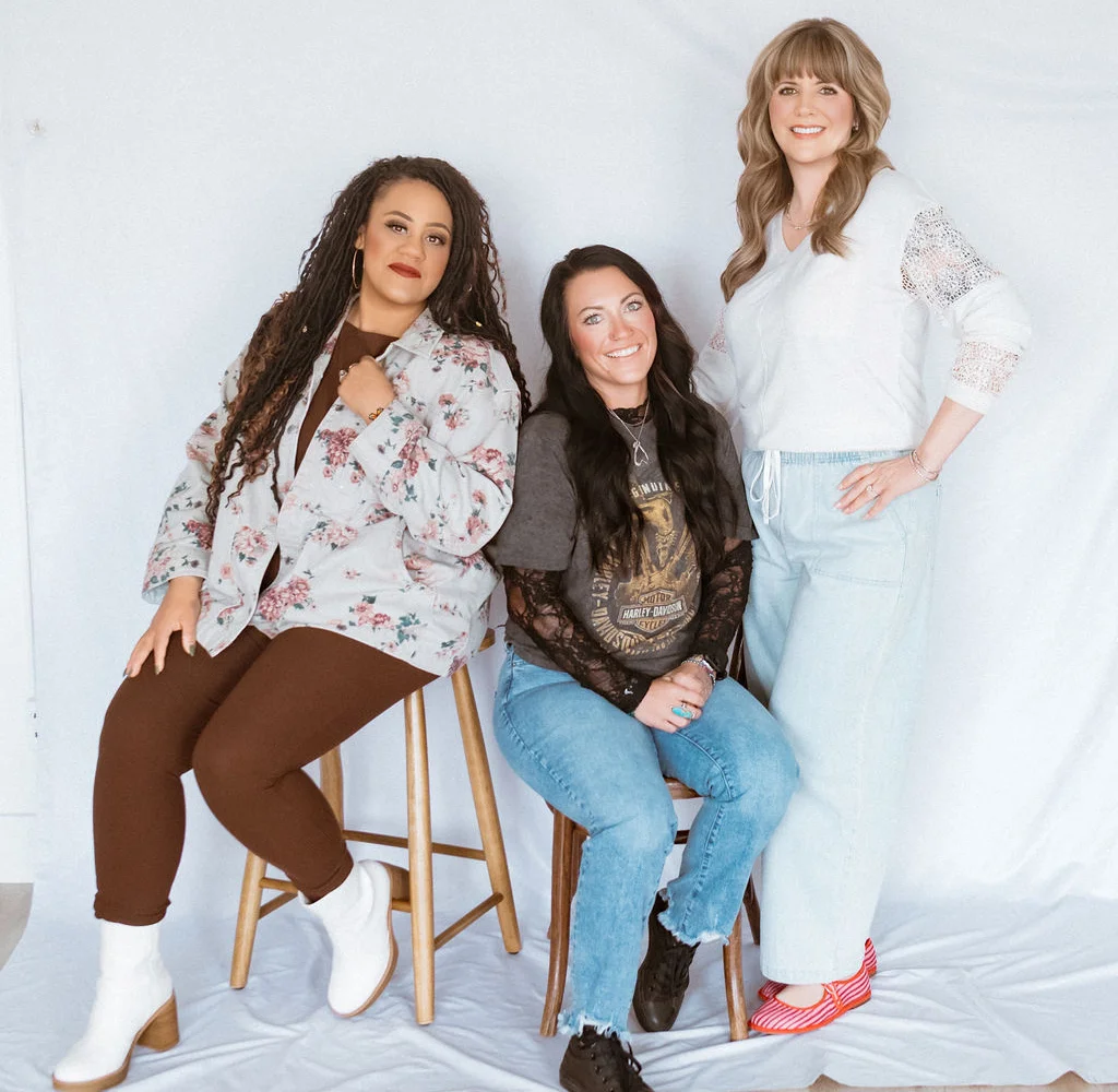Cam, Jenny and Tiffany — the stylist team at A Shade of Vintage Coloring Salon & Headspa in Cheyenne, Wyoming